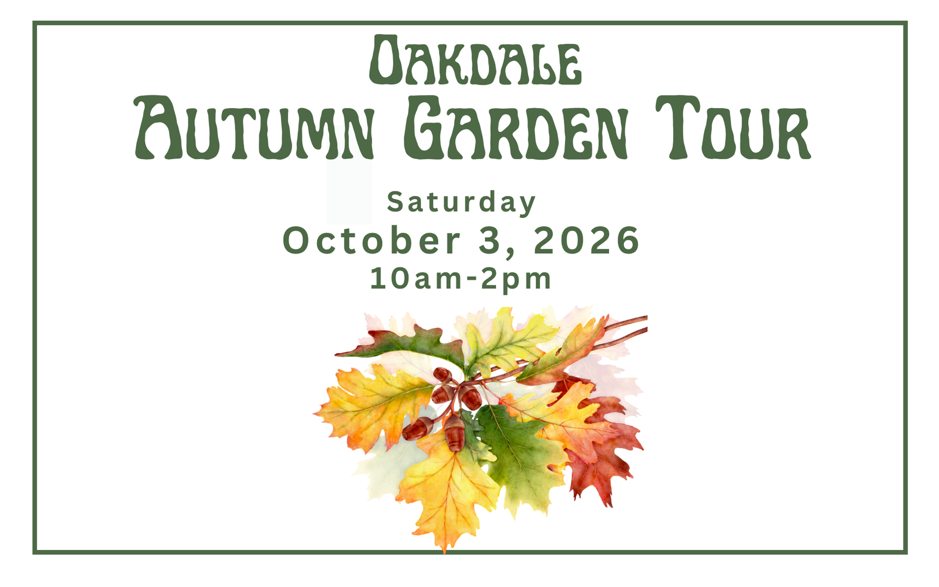 Oakdale Garden Tour